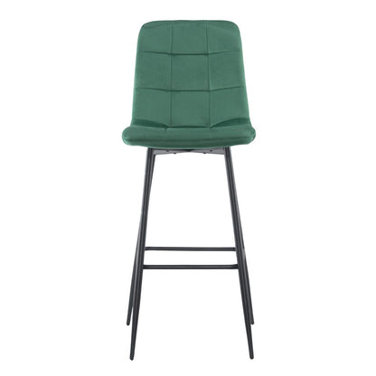 Velvet Fauteuils – Fluwelen Stoelen – Lounge Stoelen – Zacht Zitmeubilair – Gezellige Fauteuils – Set Van 2 – Groen – Houten Frame – Rugleuning Met Voetensteun
