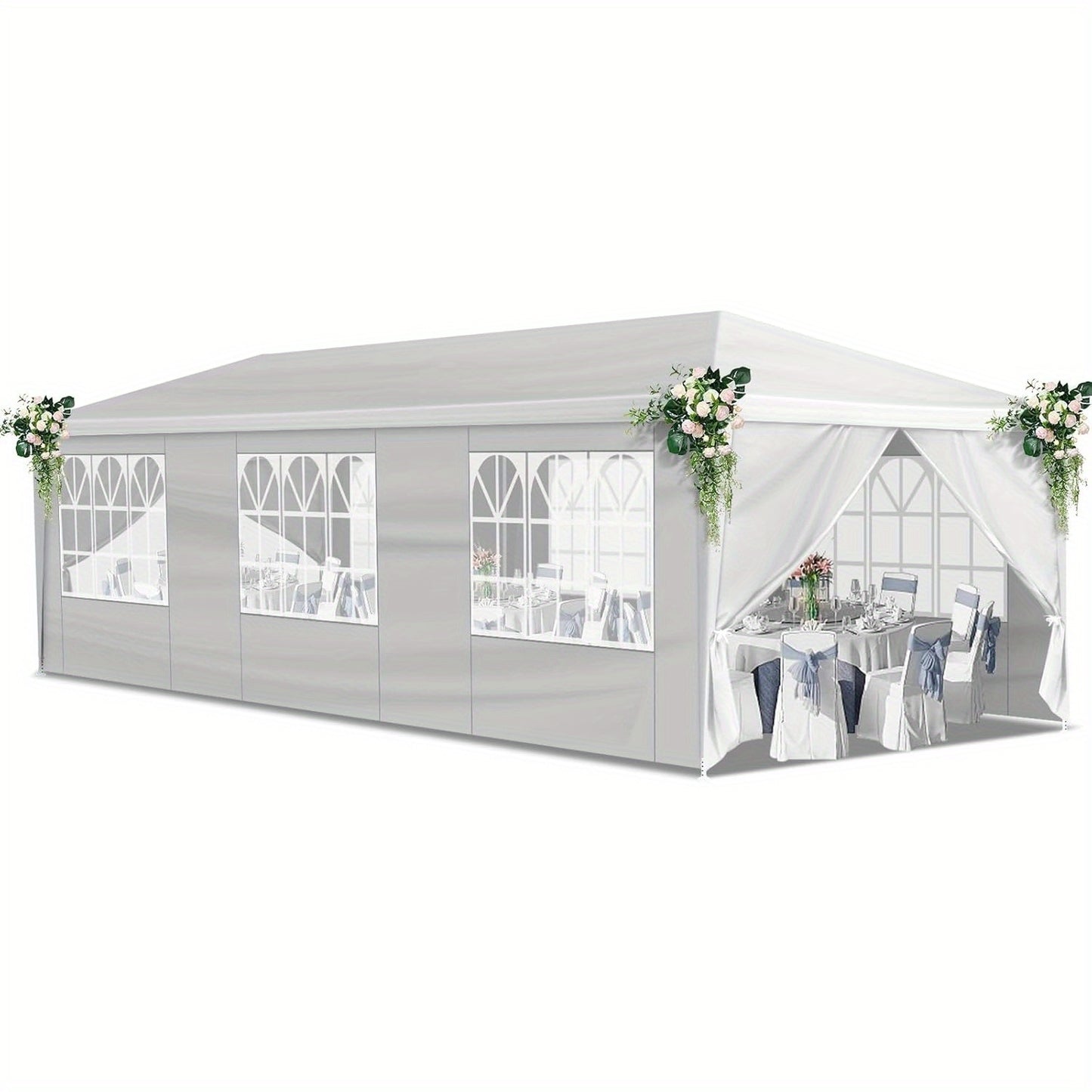Partytent – Tenten – Feesttent – Markttent – Paviljoen – 3x9 Meter – UV 50+ Bescherming – Stevig IJzeren Frame