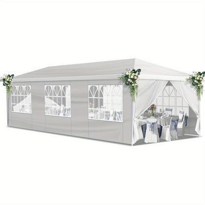Partytent – Tenten – Feesttent – Markttent – Paviljoen – 3x9 Meter – UV 50+ Bescherming – Stevig IJzeren Frame