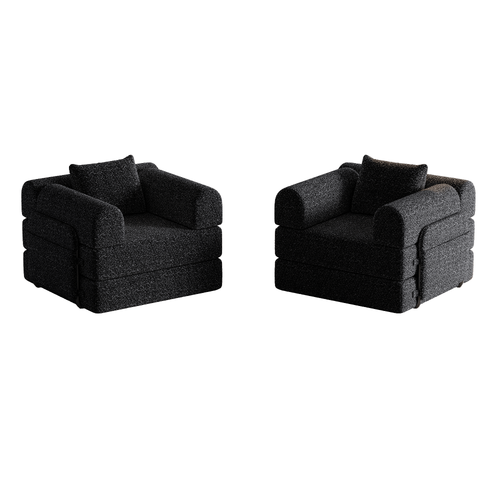 2-Zits Slaapbank – Slaapbank Met Chaise Lounge – Bedbank – Divan – Slaapbank Compact – Chenille Bekleding – Duurzaam Stevig Frame