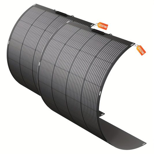 Zonnepaneel – Flexibel Zonnepaneel – Zonne-energie Kit – Draagbaar Zonnepaneel – Solar Charger – 200W Vermogen – Weerbestendig & Lichtgewicht