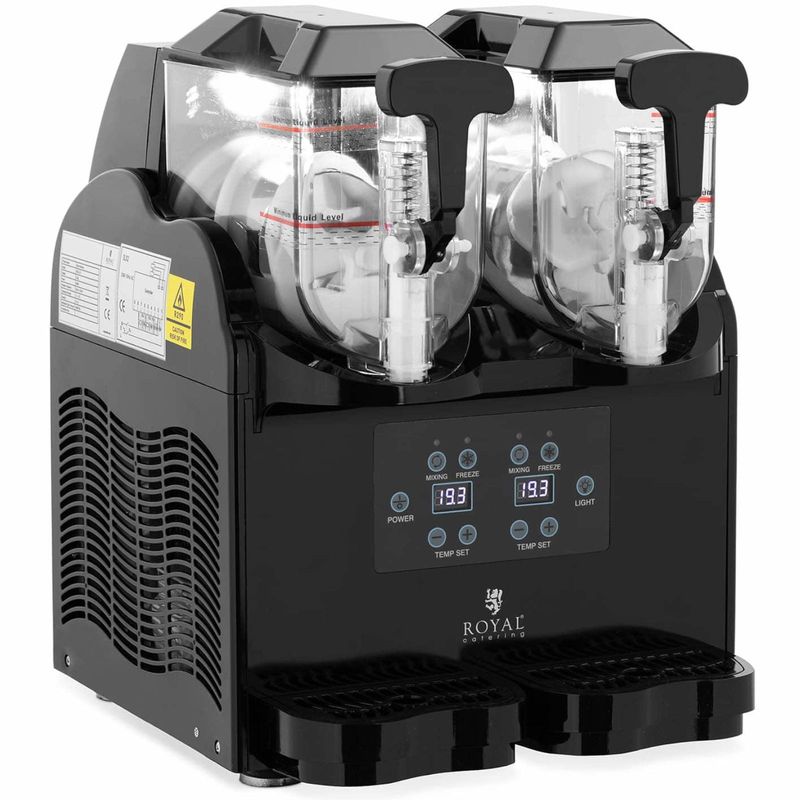Slushmachine – Slush Puppie Maker – Granitor – Ijsmachine – Slush Puppy Machine – Dubbele 2 x 3L Tanks – Krachtige 380W Koeling