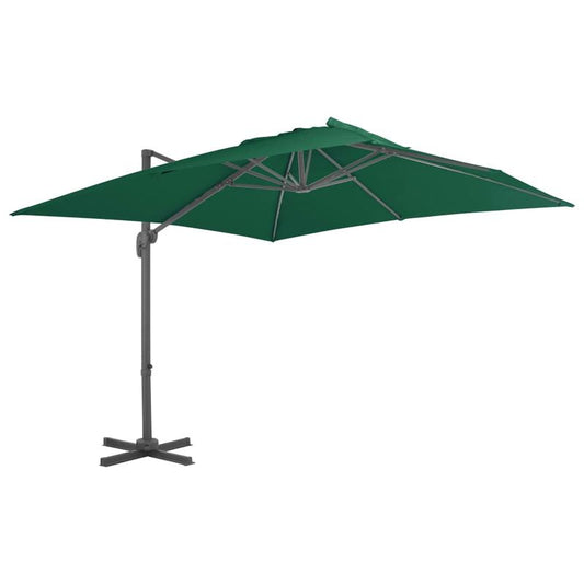 Zwevende Parasol – Hangende Parasol – Luchtige Parasol – Tuinparasol – Aluminium Frame – 300x300 Cm – Kantelbaar & Draaibaar