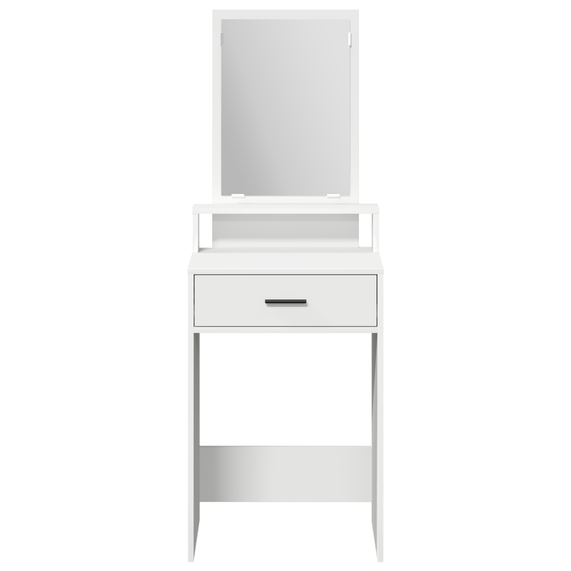 Dames Kaptafel – Make-up Tafel – Schminktafel – Dressing Table – Vanity Desk – Massief Hout – Ruime Opbergladen – Wit