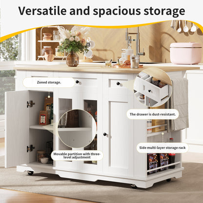 Keukentrolley – Keukenwagen – Keukenmeubel – Werkstation – Serveerwagen – Uitklapbaar Werkblad – Houtlook MDF – 106×50/78×90,5 cm – Zwart
