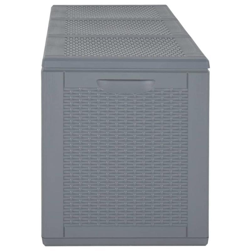 Opbergbox Tuin – Tuinkussenbox – Tuinkist – Tuinopbergkist – Opbergkist Tuin – 270 Liter – Weerbestendig PP-Rattan