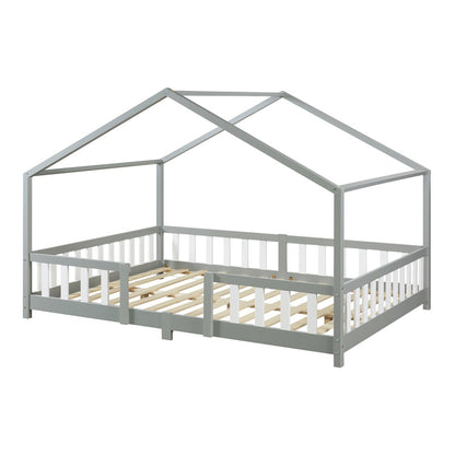 Kinderbed – Kinderbedden – Bedhuisje – Kinderbed Frame – Kinderbed 120x200cm – Valbeveiliging – Massief Dennenhout