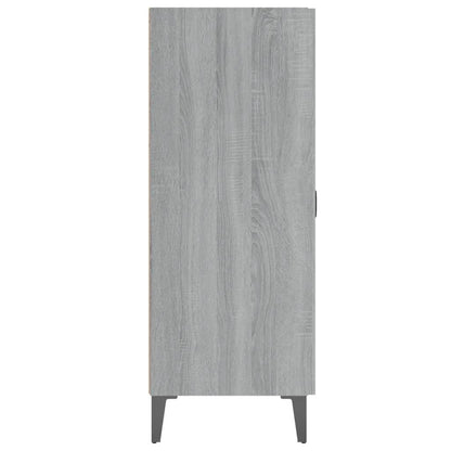 Sideboard – Dressoir – Opbergkast – Tv-meubel – Grijs – Hardhout – 69,5x34x90 cm – Vloermontage
