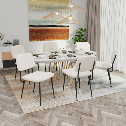 Eetkamerstoel – Stoel – Kuipstoel – Fauteuil – Draaistoel – Set Van 2 – Velvet Bekleding – Metalen Poten – Split Back Ontwerp – 47 Cm Zithoogte