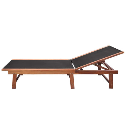 Houten Tuinstoel – Lounger – Ligstoel – Tuinstoel Met Tafel – Acaciahout – Verstelbare Rugleuning – Weerbestendig
