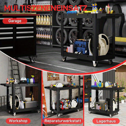 Multifunctional tool cart, storage cart, multi-layer tool tray, perfect gift for father and husband, professional maintenance tool cart for men