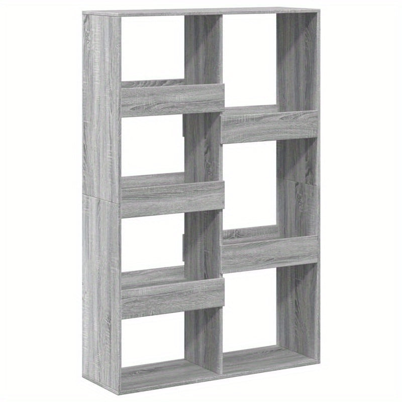 Bookshelf 100X33X155.5 Cm Made of Treated Wood in Gray Sonoma Oak