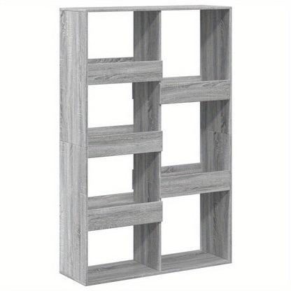 Bookshelf 100X33X155.5 Cm Made of Treated Wood in Gray Sonoma Oak
