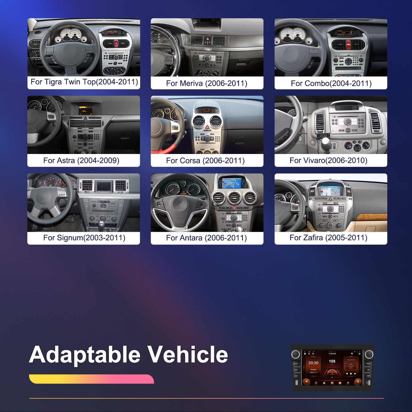 7-inch Android 15 Autoradio – Multimedia Speler – Navigatie Systeem – Touchscreen Radio – GPS Navigatie – Draadloos CarPlay & Android Auto – 2GB RAM 64GB Opslag – Achteruitrijcamera Inclusief