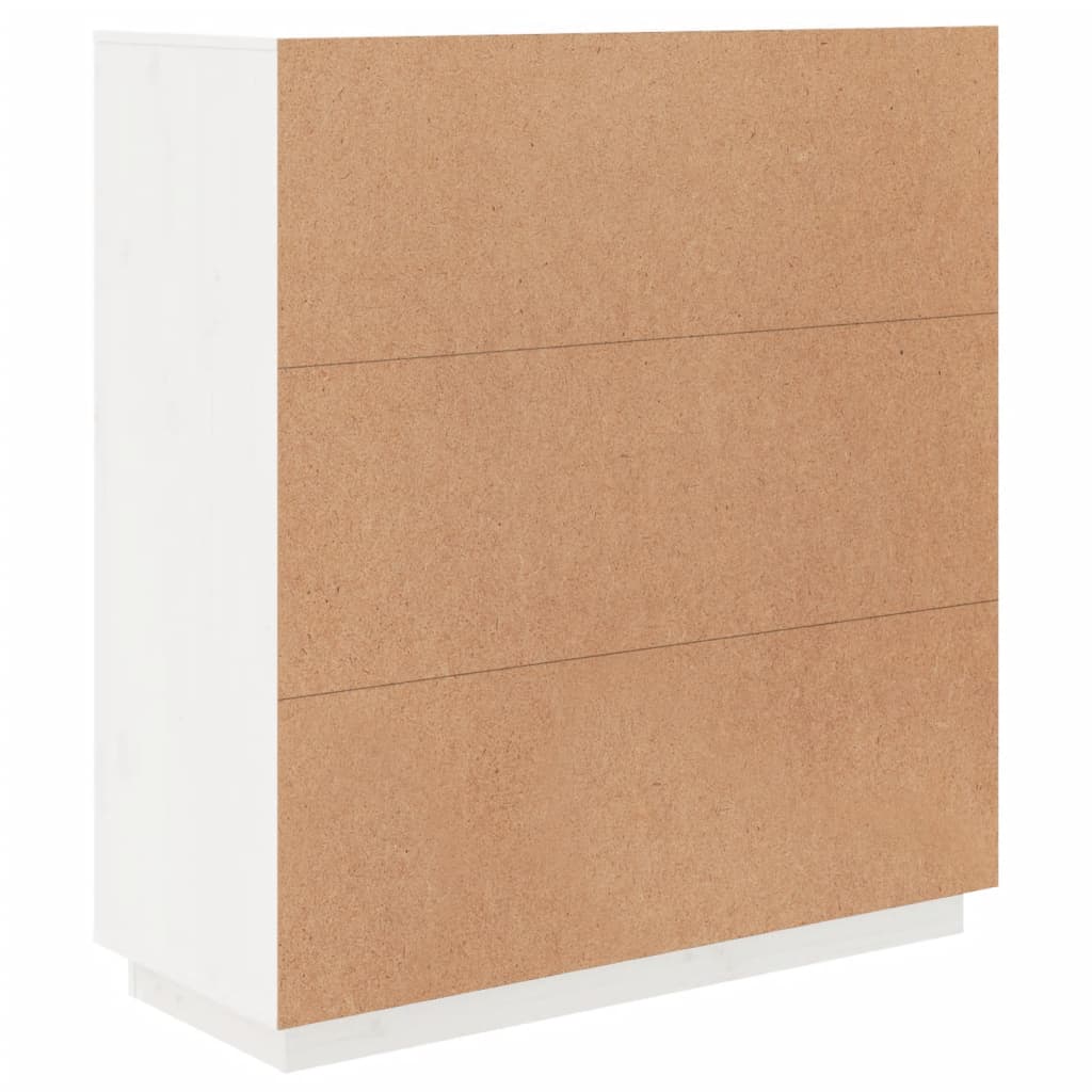 Hoge Houten Kast – Smalle Opbergkast – Hoge Kast – Opbergmeubel – Houten Kasten – Wit – Ruimtebesparend Hoog Model – Solide Hout Met Witte Afwerking
