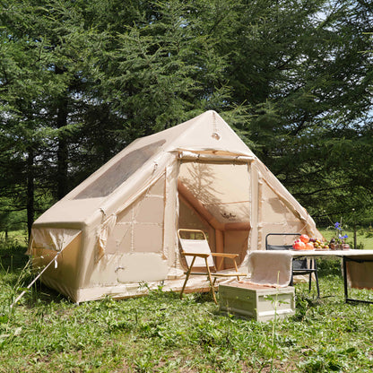 6-Persoons Opblaasbare Tent – Kampeertent – Luchttent – Pop-Up Tent – Family Tent – XXL 12m² – Stevig TPU Frame – All-Season Winddicht