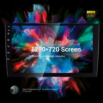 2DIN Android Autostereo – Double Din Radio – Multimedia Systeem – Autoradio Met Navigatie – Touchscreen Radio – 9 Inch HD Scherm – Draadloos CarPlay & Android Auto – AHD Achteruitrijcamera & DSP Geluid