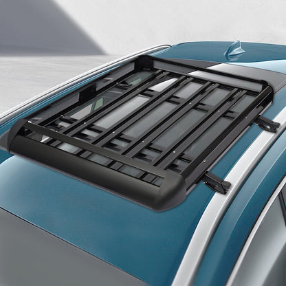 Aluminium Dakdrager – Dakrek – Bagagedrager – Roof Rack – Auto Drager – Zwart – Staal – 127 x 97 cm – Max 68 kg Load Capacity