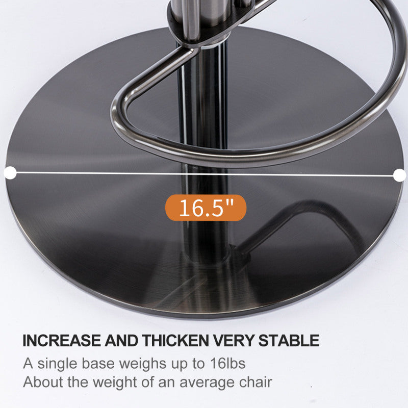 Barstoel – Barkruk – Barstoel Kruk – Barstoelen – Barkrukken – Verstelbare Hoogte 58-83 cm – 360° Draaibaar – Zwarte Titanium Roestvrijstalen Basis – Nappa Leren Rugleuning