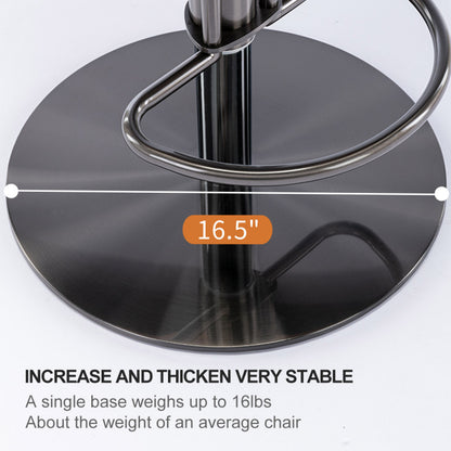 Barstoel – Barkruk – Barstoel Kruk – Barstoelen – Barkrukken – Verstelbare Hoogte 58-83 cm – 360° Draaibaar – Zwarte Titanium Roestvrijstalen Basis – Nappa Leren Rugleuning