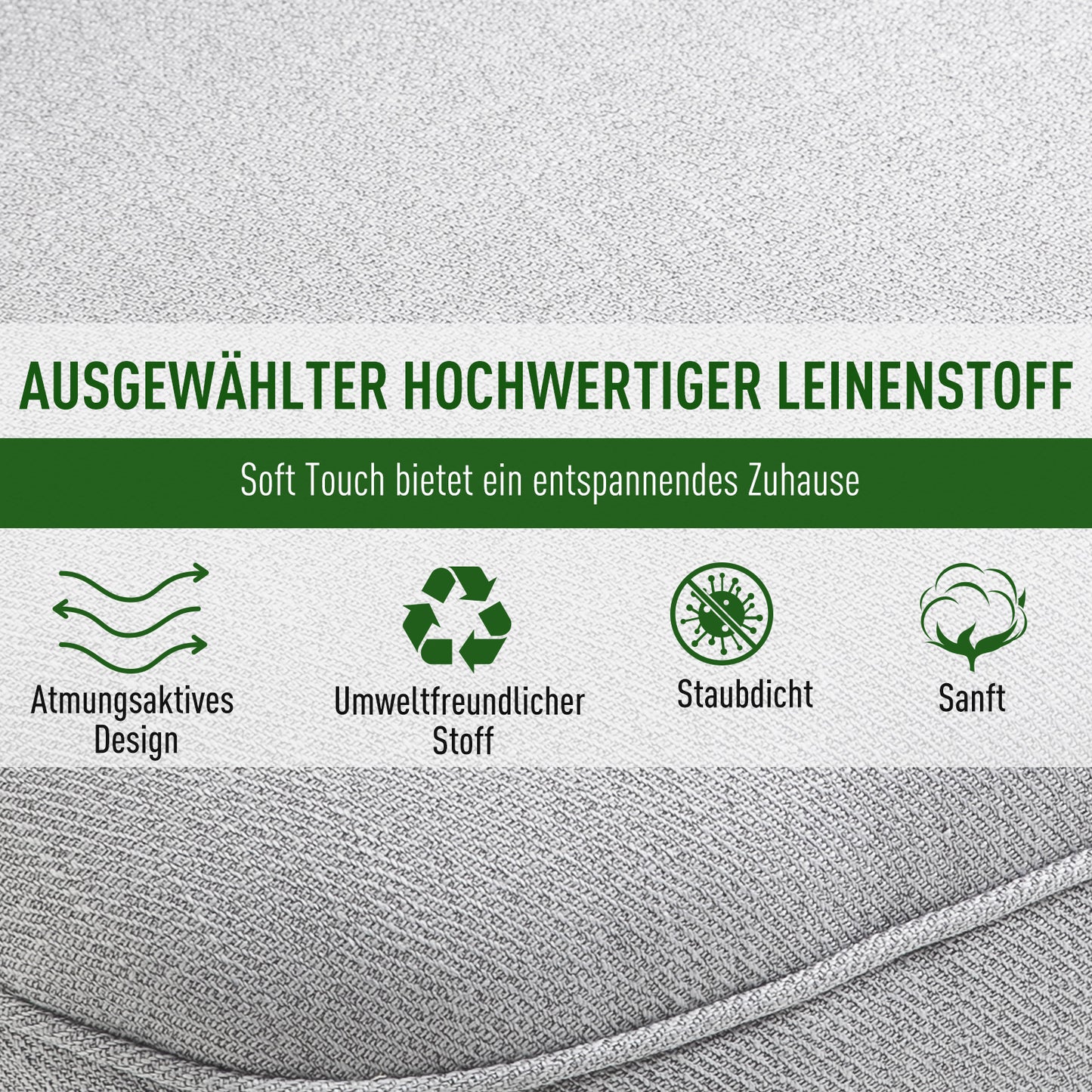 Fauteuil – Relaxstoel – Leunstoel – Zitstoel – Tv-stoel – Met Rugkussen – Linnen Bekleding – Compact 52,5x69x77 cm