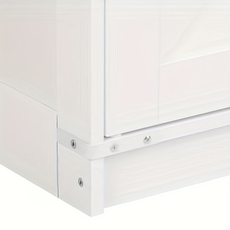 Kattenkast – Kattenbak Kast – Kattenbak Meubel – Kattenhuis – Kattenbakkast – Verborgen Kattenbak Voor 2 Katten – Hoogwaardig Wit MDF – 140 cm Breed