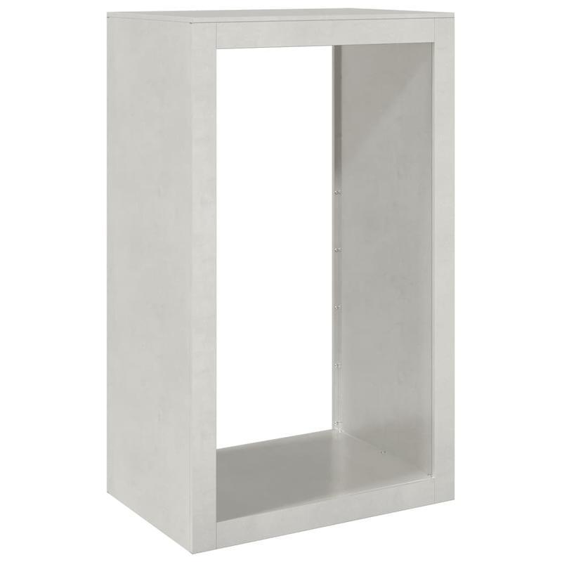 Houtopslagrek Buiten – Brandhoutrek – Houtopslag – Houtrek Tuin – Haardhoutrek – Roestvrij Staal – Compact 60x40x100 cm – Eenvoudig te Monteren