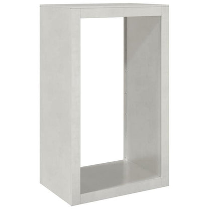 Houtopslagrek Buiten – Brandhoutrek – Houtopslag – Houtrek Tuin – Haardhoutrek – Roestvrij Staal – Compact 60x40x100 cm – Eenvoudig te Monteren