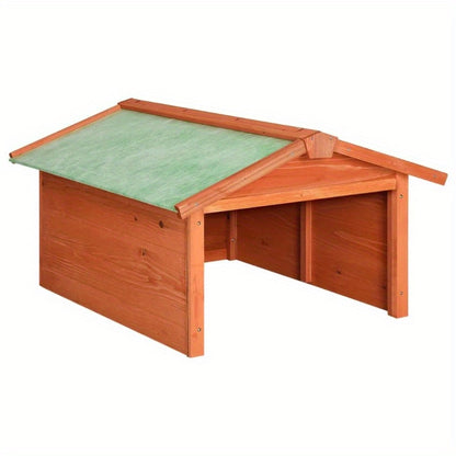 Grasmaaier Garage – Maaier Schuur – Tuinberging – Opbergbox – Houten Bewaarbox – Massief Vurenhout – Compact 72x87x50 cm – Weerbestendig & Duurzaam