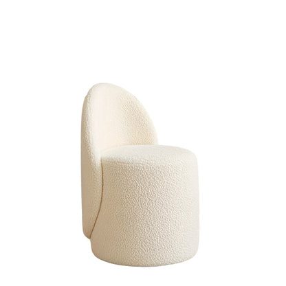 Kaptafelkruk – Make-up Kruk – Dressing Kruk – Zitkruk – Houten Kruk – Beige Gestoffeerd – Rugleuning – Stevig Houten Frame