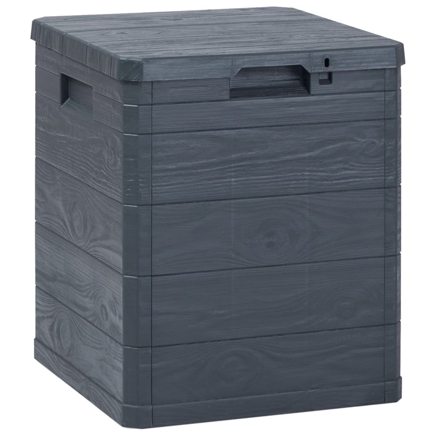 Tuinkist – Opbergbox – Tuinbox – Opbergkist – Afsluitbare Opbergbox – 90 Liter Inhoud – Weerbestendig Met Houtlook