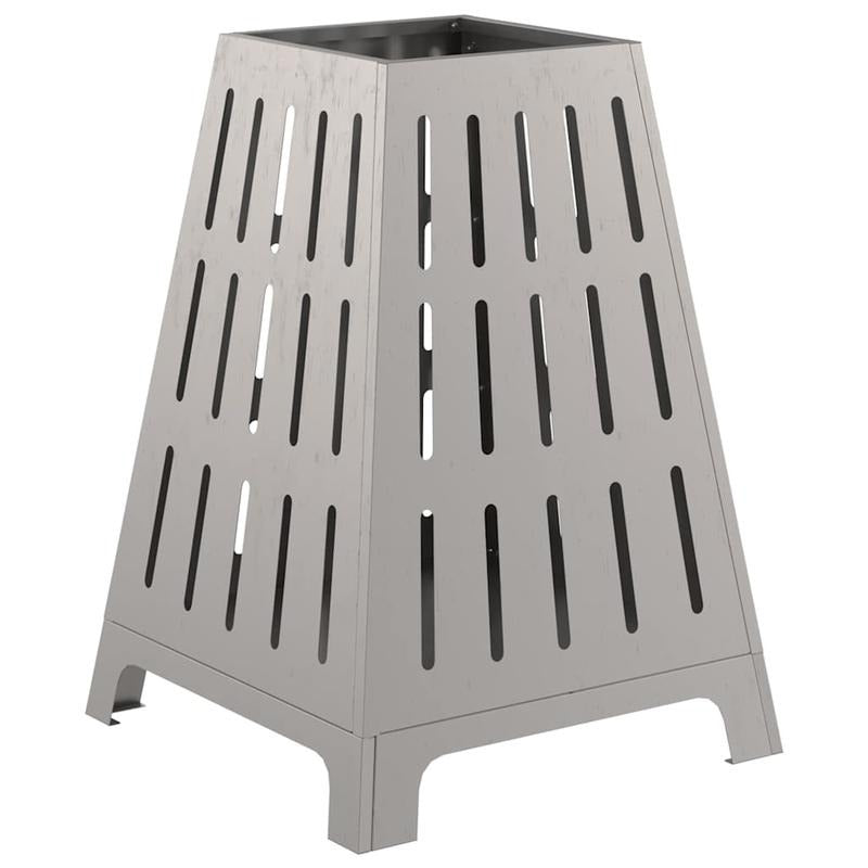 Buitenhaard – Tuinhaard – Vuurkorf – Terrashaard – Houtkachel – Bruin Metaal – 50x50x70 cm – Duurzaam & Weerbestendig