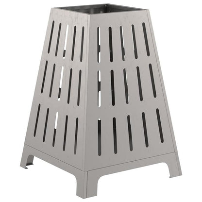 Buitenhaard – Tuinhaard – Vuurkorf – Terrashaard – Houtkachel – Bruin Metaal – 50x50x70 cm – Duurzaam & Weerbestendig