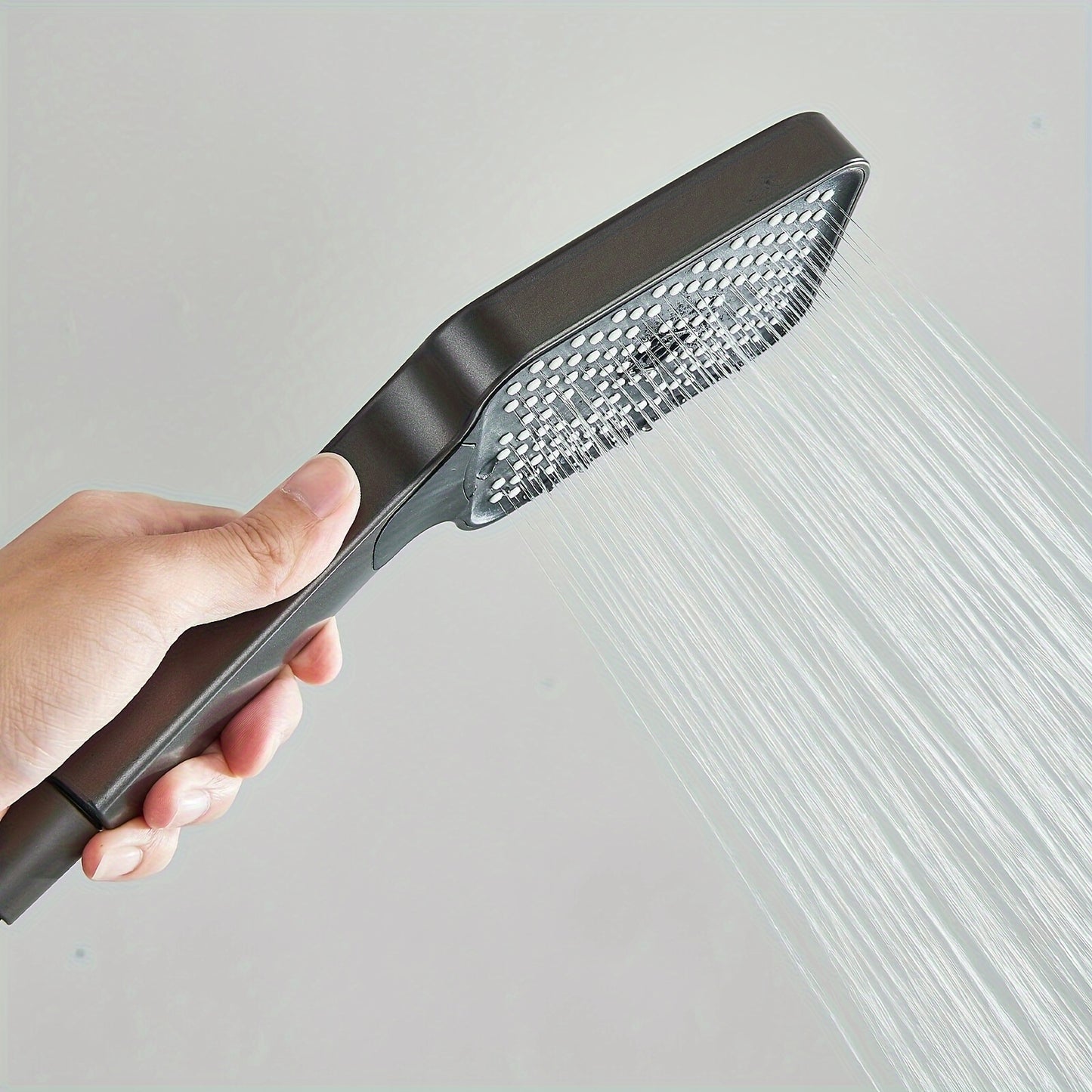 Douchesysteem – Douchekraan – Douche Set – Handdouche – Baduitloop – Grijs Aluminium & Messing – 3 Functies Massage & Verstelbare Hoogte