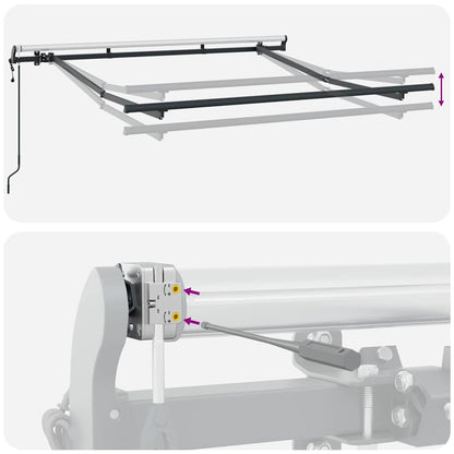 Zonnescherm – Zonwering – Buitenluifel – Pergola – Schaduwdoek – Metalen Frame – Inklapbaar 2,5x2 m – Duurzaam & Weerbestendig
