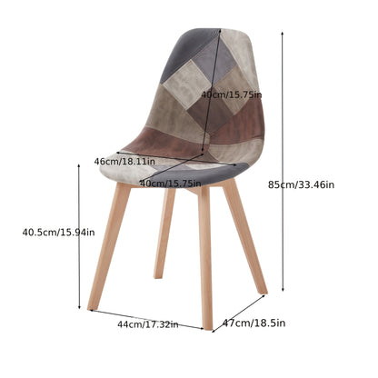 Eetkamerstoelen – Keukenstoelen – Caféstoelen – Wachtkamerstoelen – Moderne Stoelen Bruin – Waterbestendig Kunstleer – Beukenhouten Poten