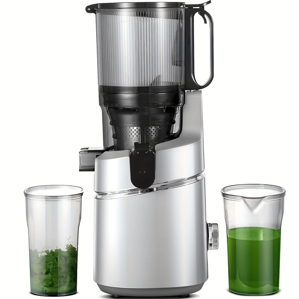 Slowjuicer – Langzame Juicer – Sapcentrifuge – Fruitpers – Groentepers – Ruime Vulopening 135 Mm – Grote Inhoud 1,8 Liter - Zilver