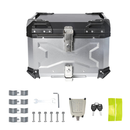 Motorbagagebox – Motorrugzak – Motortas – Motor Koffer – Motor Zadeltas – 65 Liter Capaciteit – Aluminiumlegering Met Veiligheidsslot