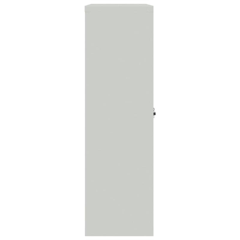 Dossierkast – Archiefkast – Mappenkast – Opbergkast – Documentenkast – Grijs Staal – 90x40x140 cm – Duurzaam & Stevig