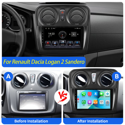 9 inch Car Stereo – Autoradio – Multimedia Speler – Touchscreen Navigatie – Bluetooth Radio – Android 14.0 – AHD Achteruitrijdcamera & Handsfree Microfoon
