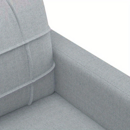 Fauteuil – Leunstoel – Zitzak – Relaxstoel – Lichtgrijs – Compact 60 cm – Stevig Hardhouten Frame