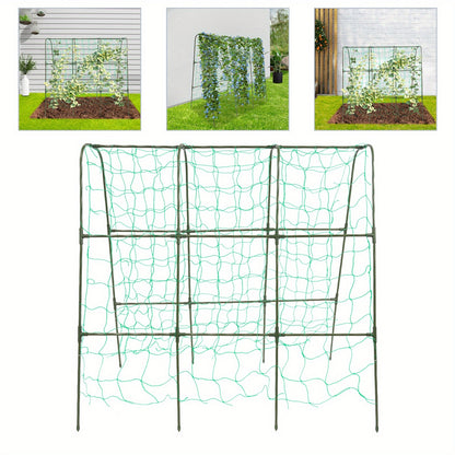 Tuinboog – Rozenboog – Klimboog – Plantenboog – Rankhulp – Stalen Klimtuinboog 120x120 cm – PE-Gecoate Buis – Stevige Poten – Weerbestendig Groen
