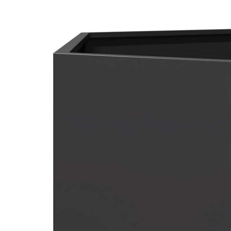 Plantenbak – Bloembak – Bloempot – Plantenmand – Balkonbak – Zwart – Rechthoekig – Stalen Duurzaam Materiaal – 138x120x45 cm