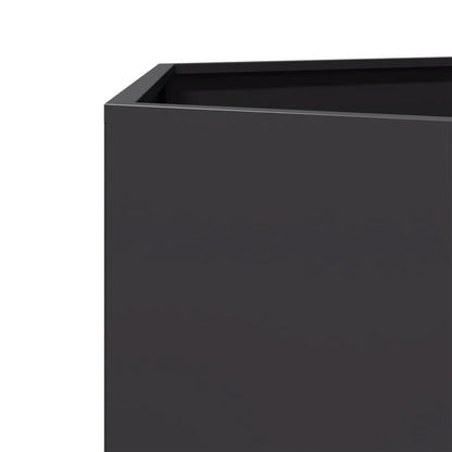 Plantenbak – Bloembak – Bloempot – Plantenmand – Balkonbak – Zwart – Rechthoekig – Stalen Duurzaam Materiaal – 138x120x45 cm