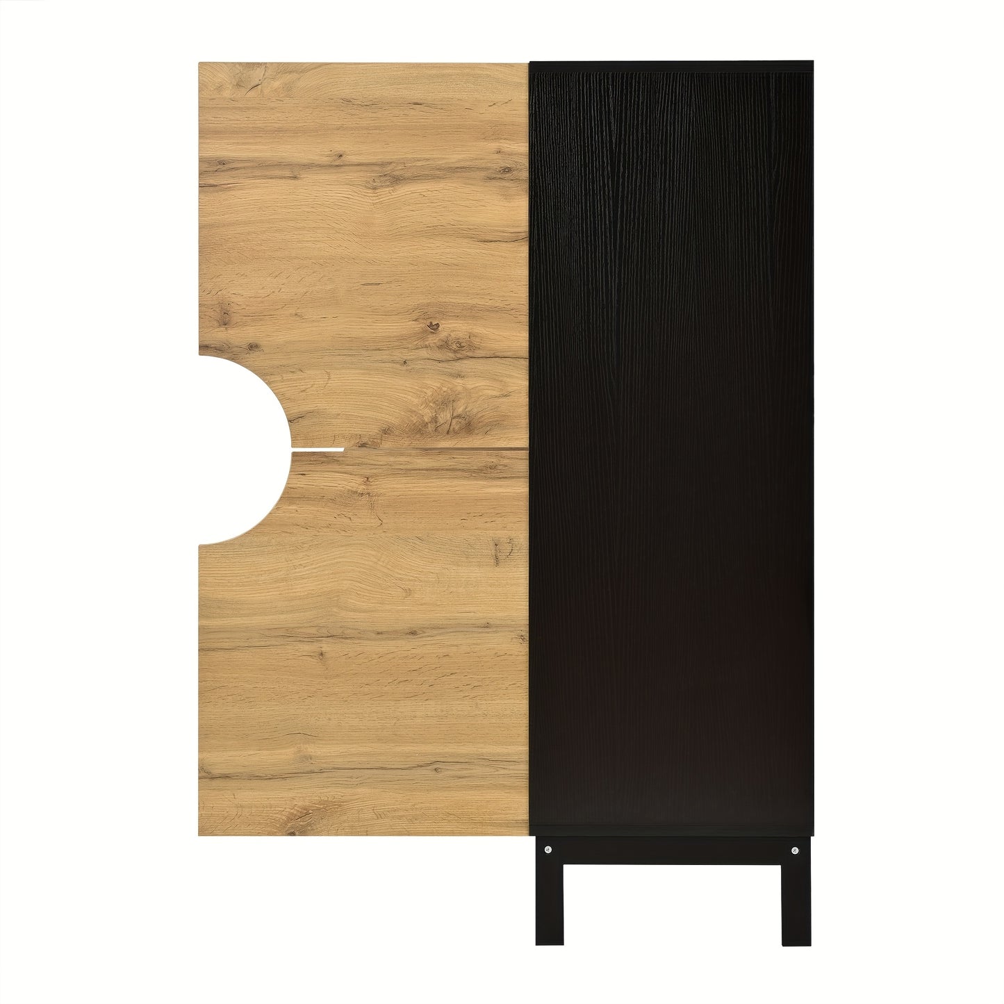 Modern Two-in-One Shoe Cabinet & Display Cabinet with Adjustable Shelves - Wide 40cm Metal Frame Entryway Storage Furniture, Spacious Large Shoe Organizer with Solid Wood-Like Legs, Contemporary Hallway Cabinet for Home/Offic