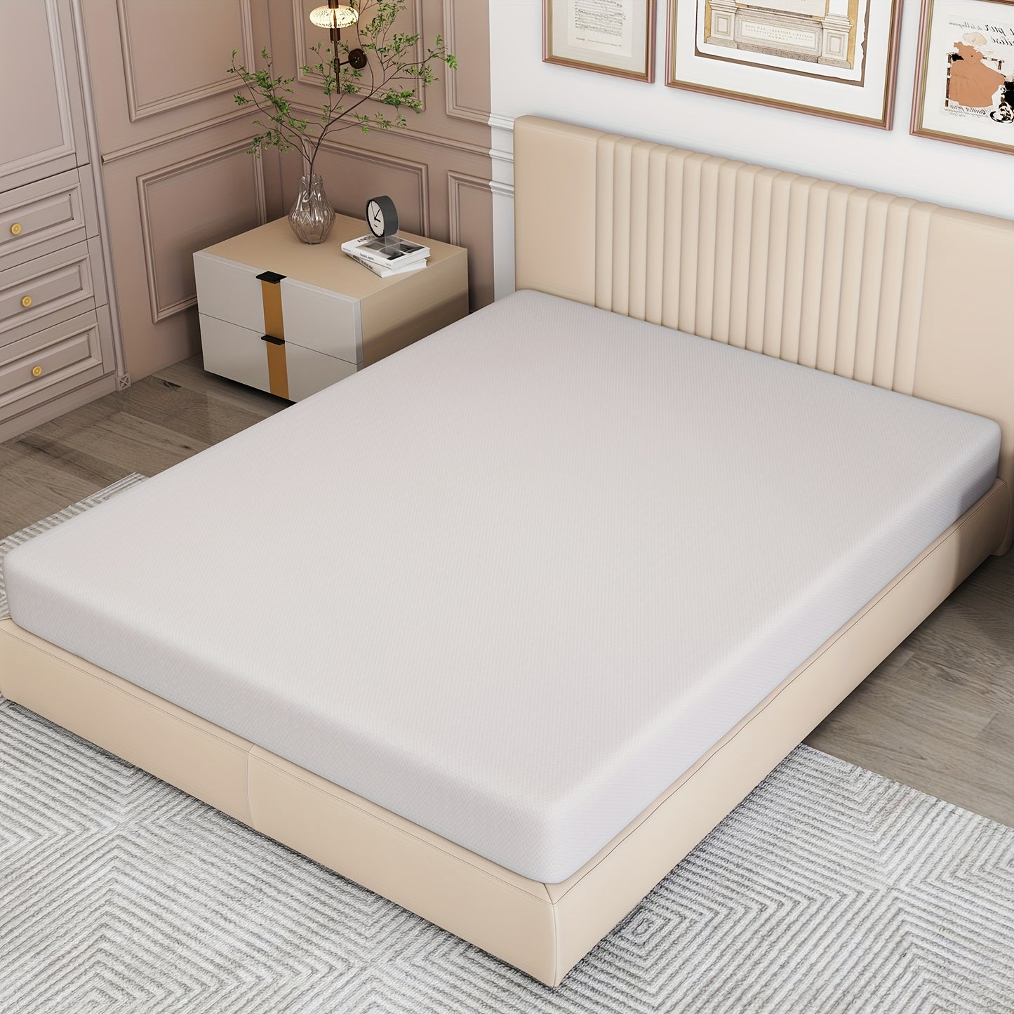 Matrasbeschermer – Matrasbeschermhoes – Molton – Matrashoes – Matrasonderlegger – Ademend Katoen – Anti-Slip – 140x200 cm – Gevoerd – Wasbaar – Wit