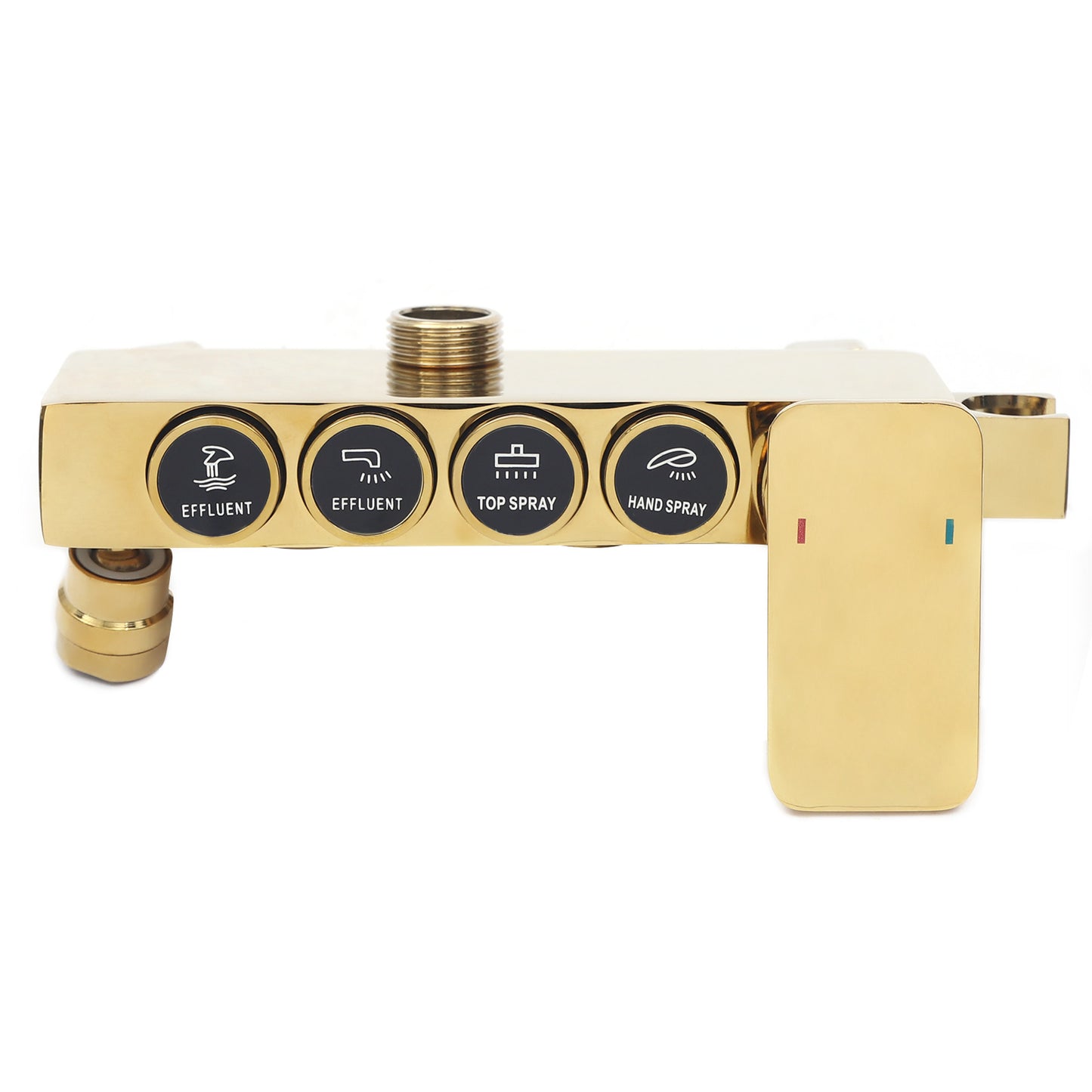 Doucheset – Regendouche – Handdouche – Badkraan – Bidetfunctie – Massief Messing – Thermostatische Mengkraan – 22,86x22,86 cm Grote Hoofddouche – Muurmontage