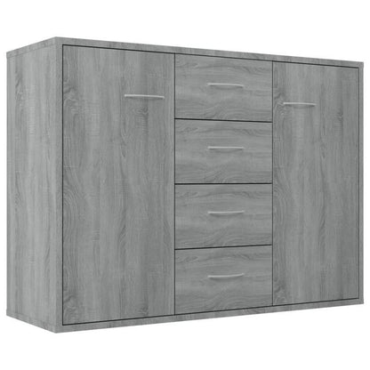 Sideboard – Dressoir – Opbergkast – Kast – Buffetkast – Grijs Sonoma – 88x30x65 cm – Houtwerkstof – Compact & Stijlvol