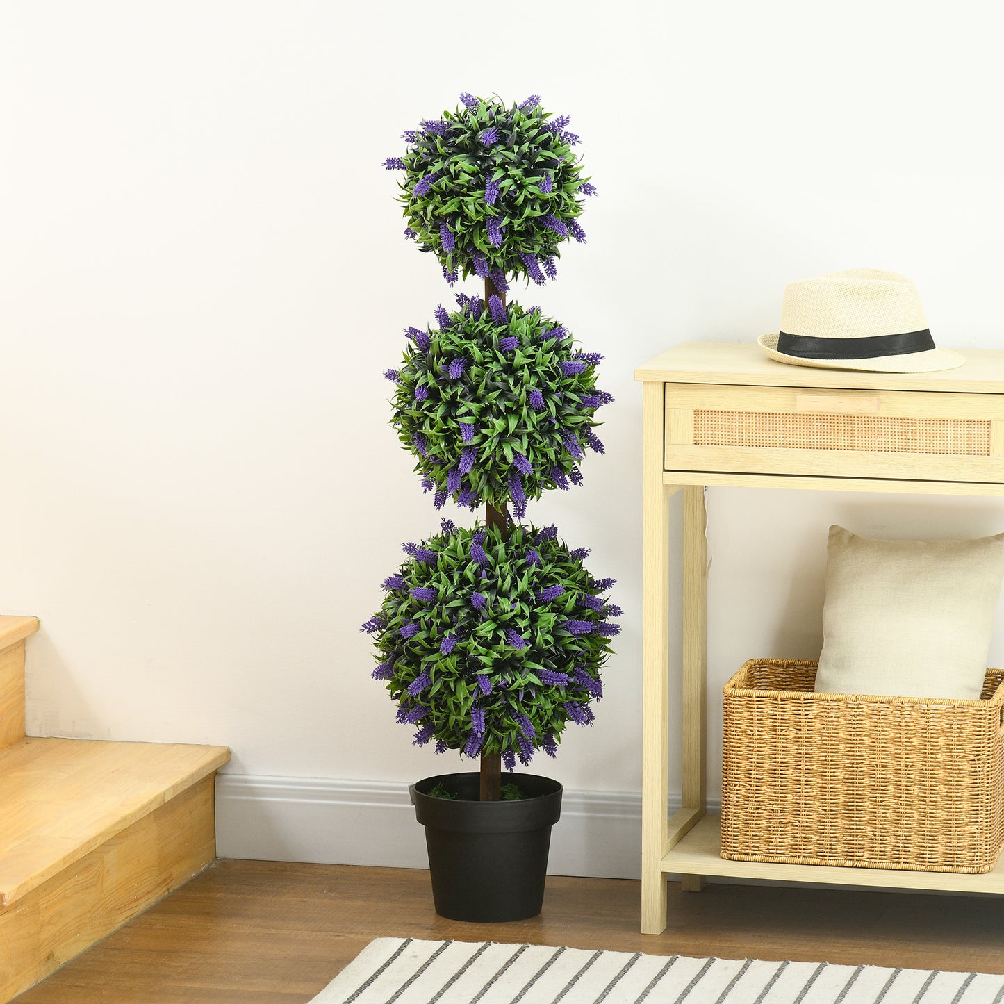 2-Pack Kunstplanten – Nepplanten – Sierplanten – Decoratieplanten – Kamerplanten – UV-bestendig – 110 cm Hoog In Potten