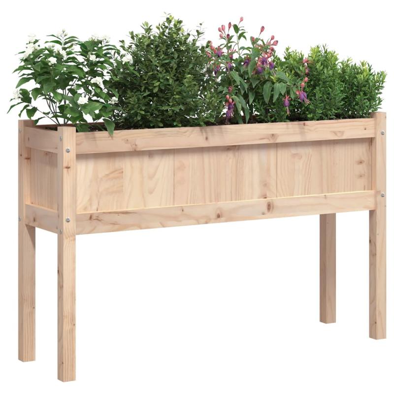 Planting bucket 2pcs with legs solid wood pine Strong and durable, Planting Container, Outdoor Flower Bed, Freestanding Planter, Legged Planter Style, Contemporary Design, Handcrafted Aesthetic, Urban Bal